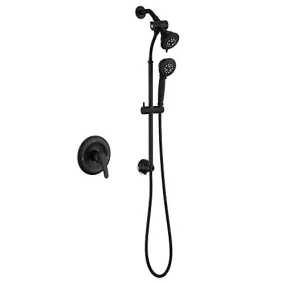 2-in-1 Single-Handle Tub and Shower Trim Kit with 4-Spray