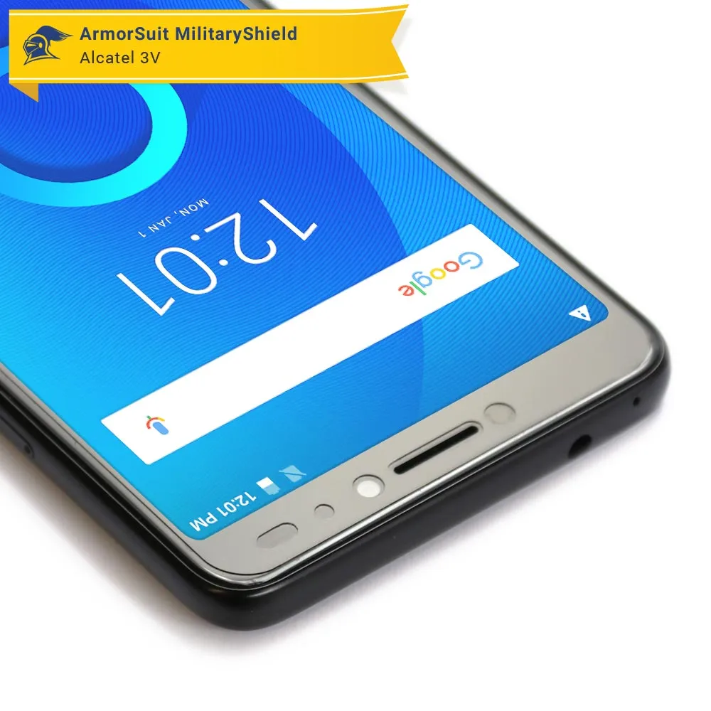 [2 Pack] Alcatel 3V Matte Case Friendly Screen Protector