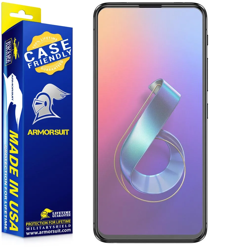 [2 Pack] Asus Zenfone 6 Matte Anti Glare Screen Protector Case Friendly