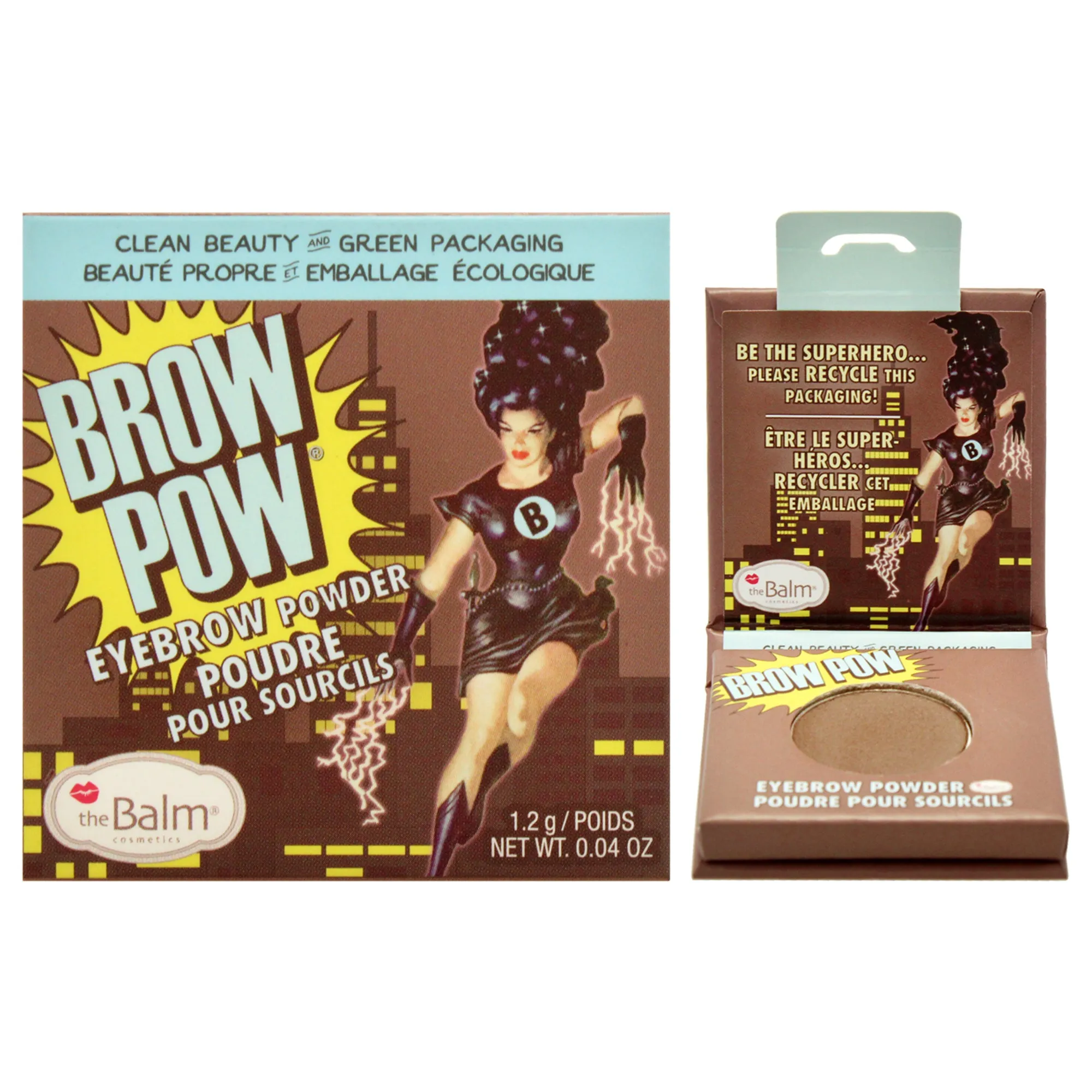 Brow Pow Eyebrow Powder - Dark Brown by the Balm for Women - 0.03 oz Eyebrow