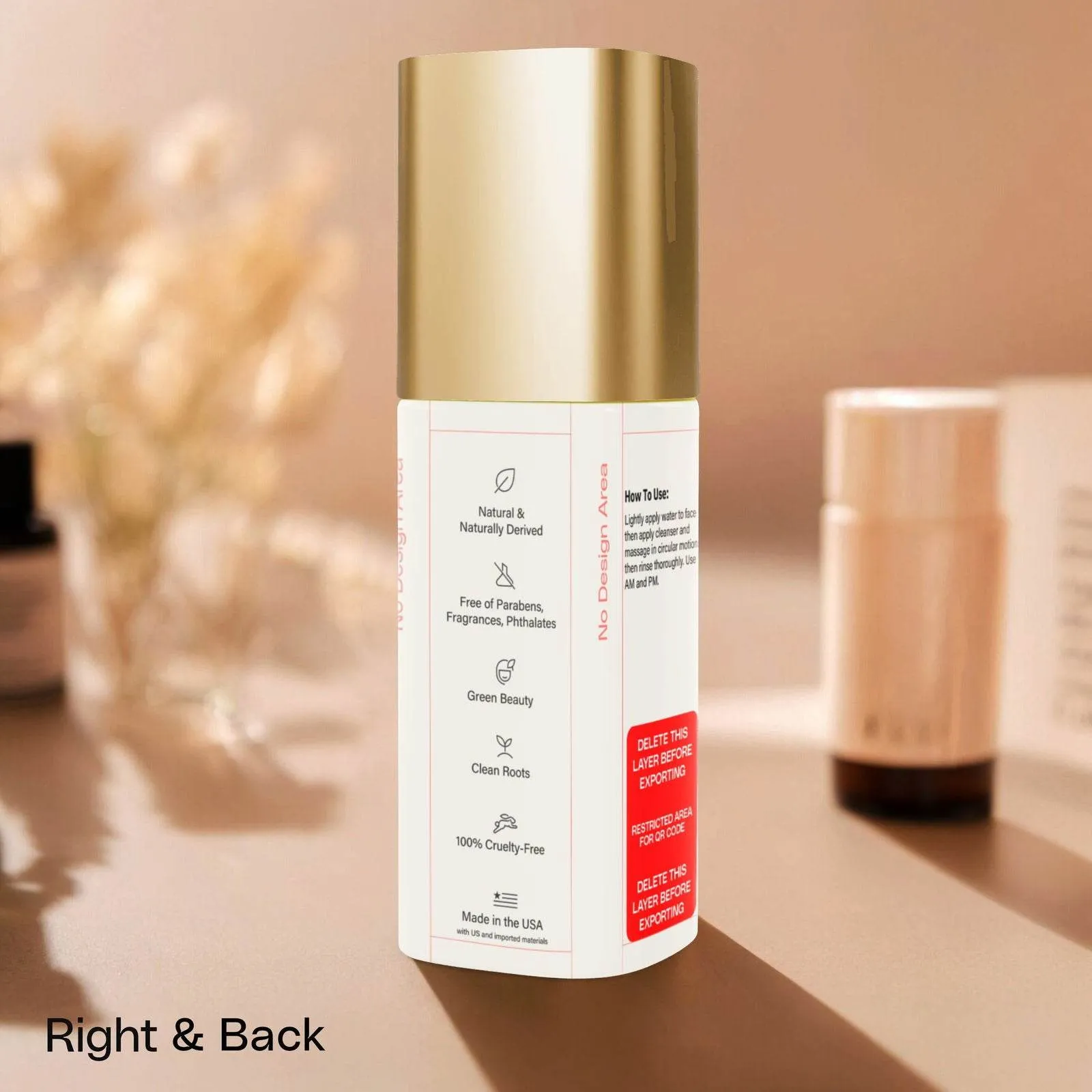 GlowMEEE Purifying Foam Cleanser Gold Cap