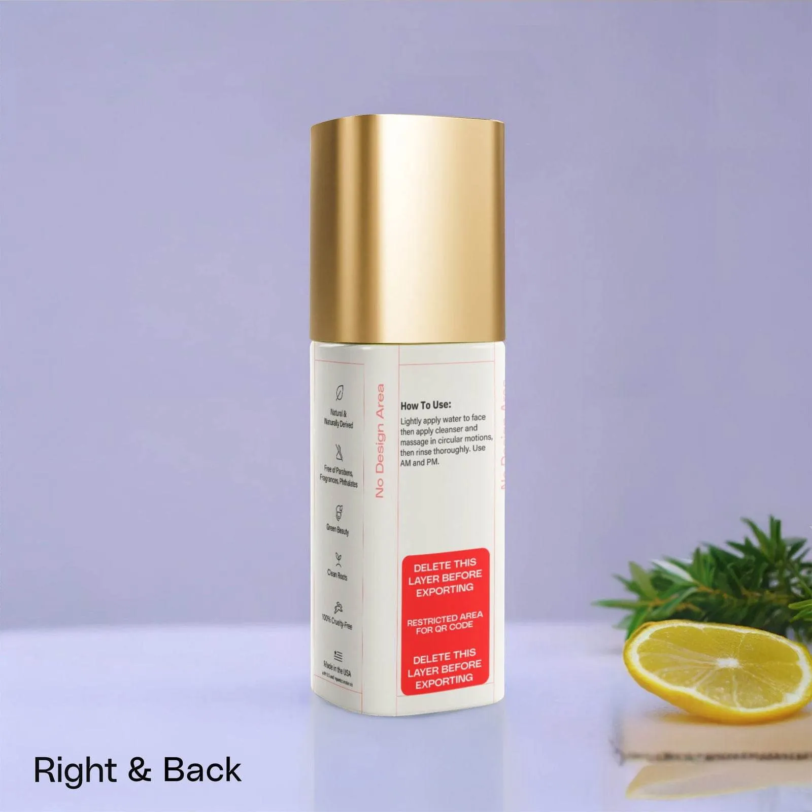 GlowMEEE Purifying Foam Cleanser Gold Cap