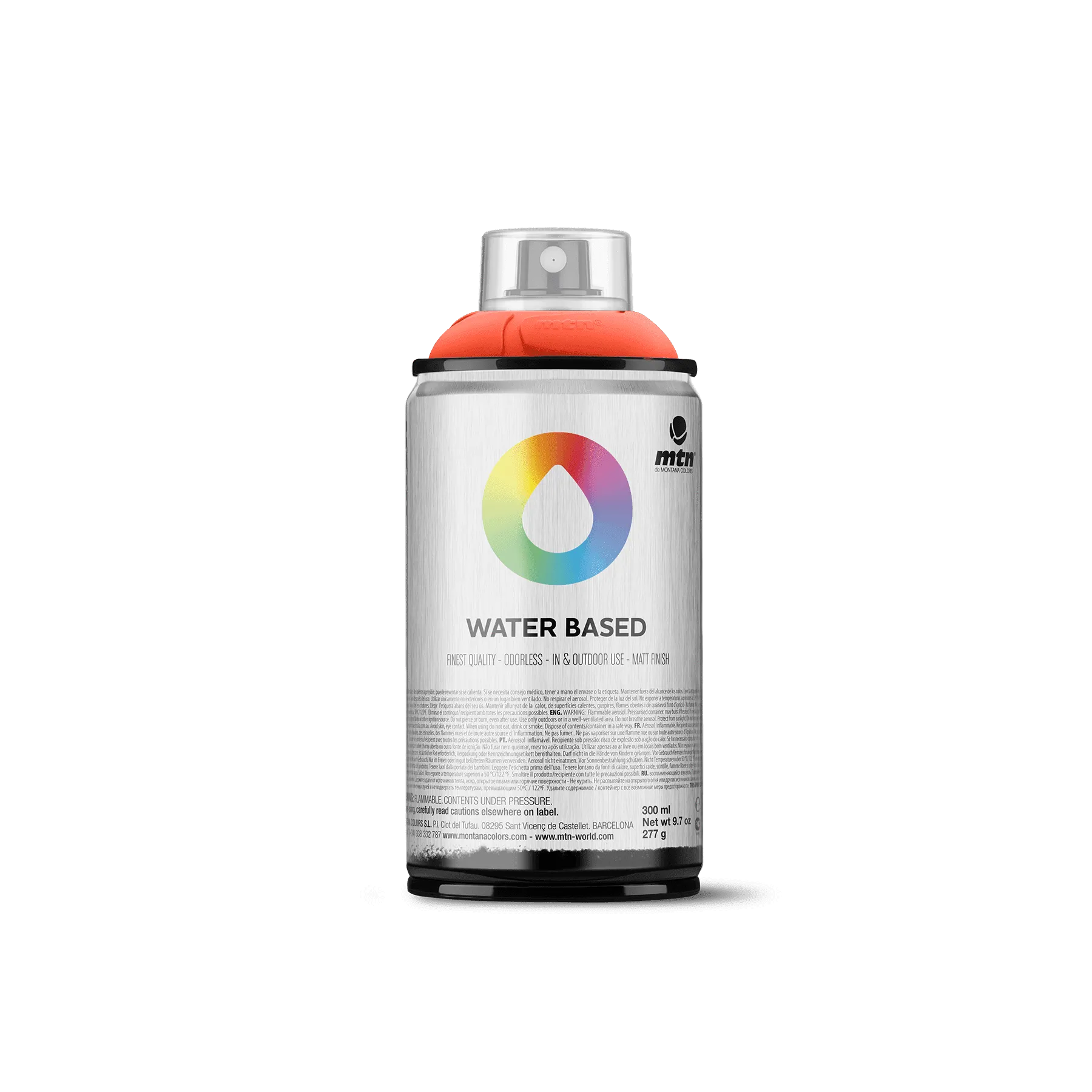 MTN Water Based 300 Spray Paint - Azo Orange Deep (WRV-209)