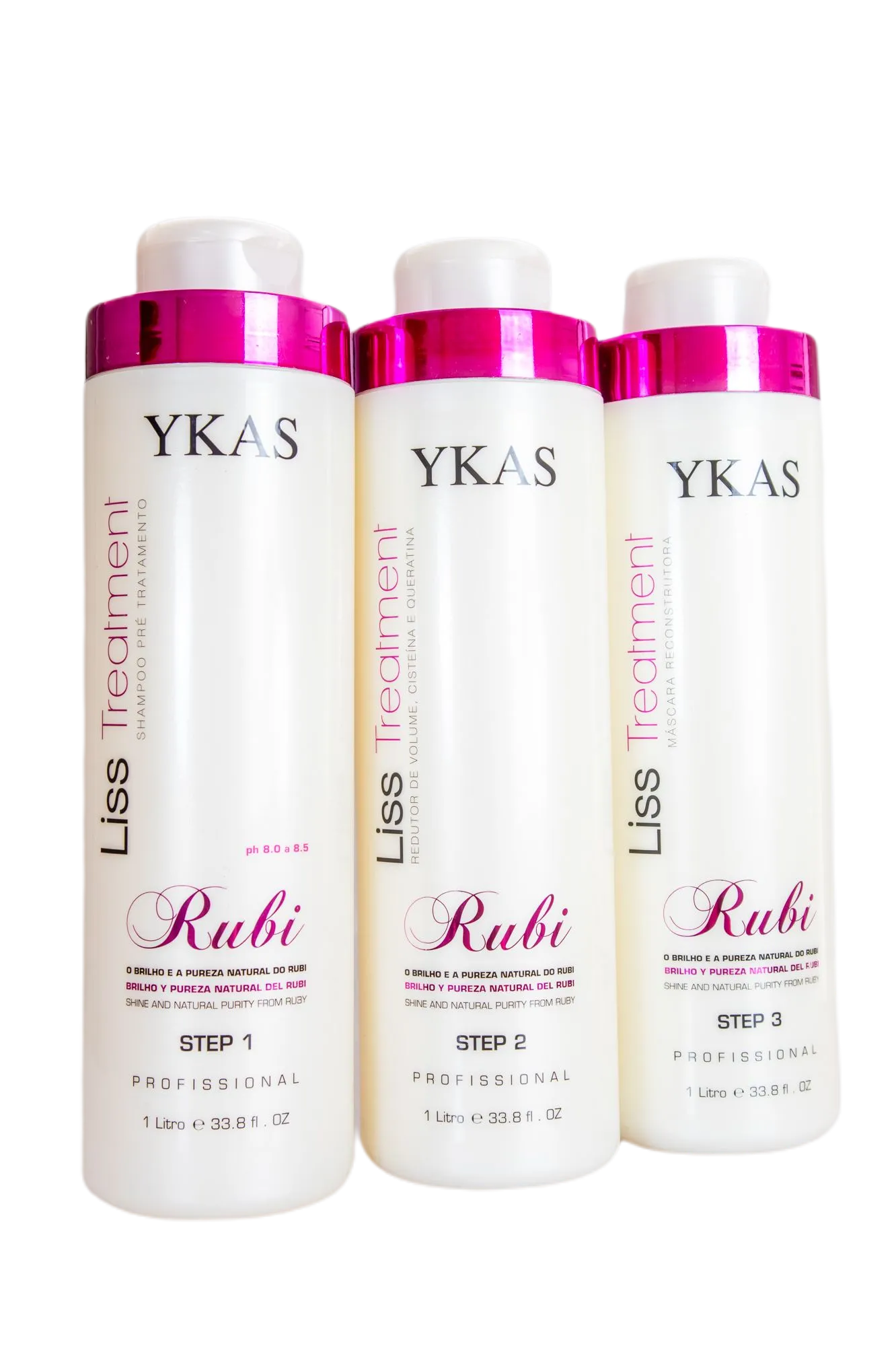 Progressive Liss Treatment Rubi Kit 3x1Lt - Ykas