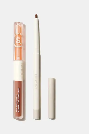 Sheglam Soft 90'S Glam Lip Liner And Lip Duo Set- Pouty Nude