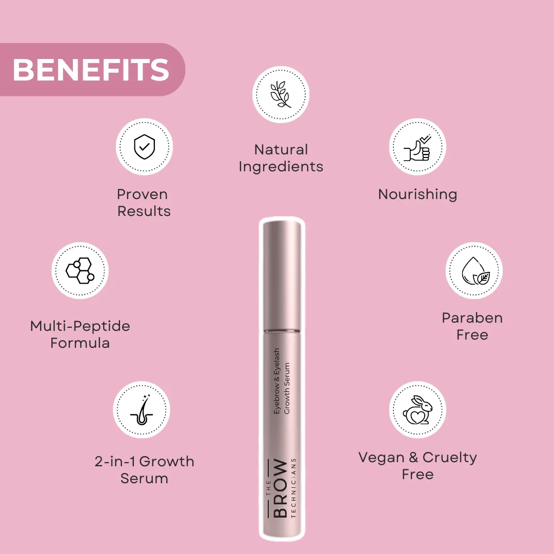 The Brow Technicians Multi-Peptide Eyebrow & Eyelash Growth Serum - 3ml