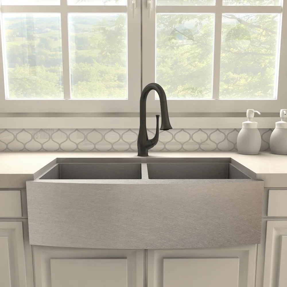 ZLINE Shakespeare Pull Down Single Handle Kitchen Faucet in Matte Black (SHK-KF-MB)